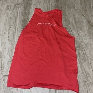 VS PINK Muscle Tank Tee | (S)